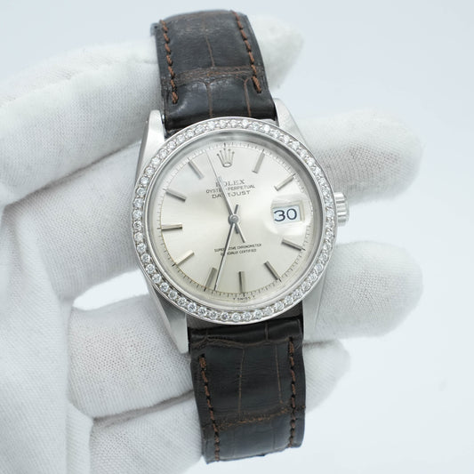 Rolex DateJust 1601 36mm Custom Diamond Bezel 1966