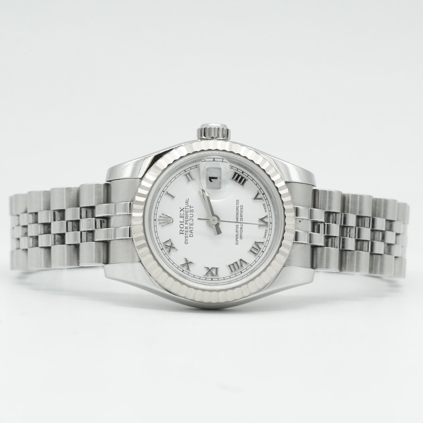 Rolex Lady Datejust 179174 26mm White Gold Steel Roman