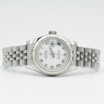 Rolex Lady Datejust 179174 26mm White Gold Steel Roman