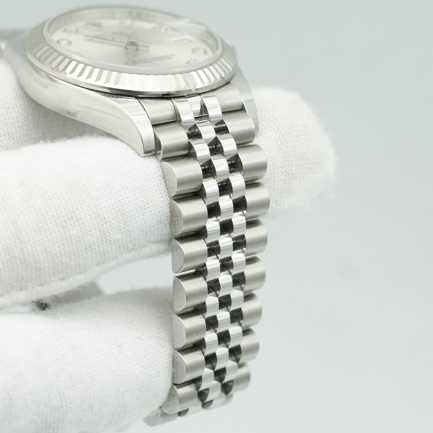 Rolex Datejust 31mm 278274 Steel & White Gold Silver Diamond Dial