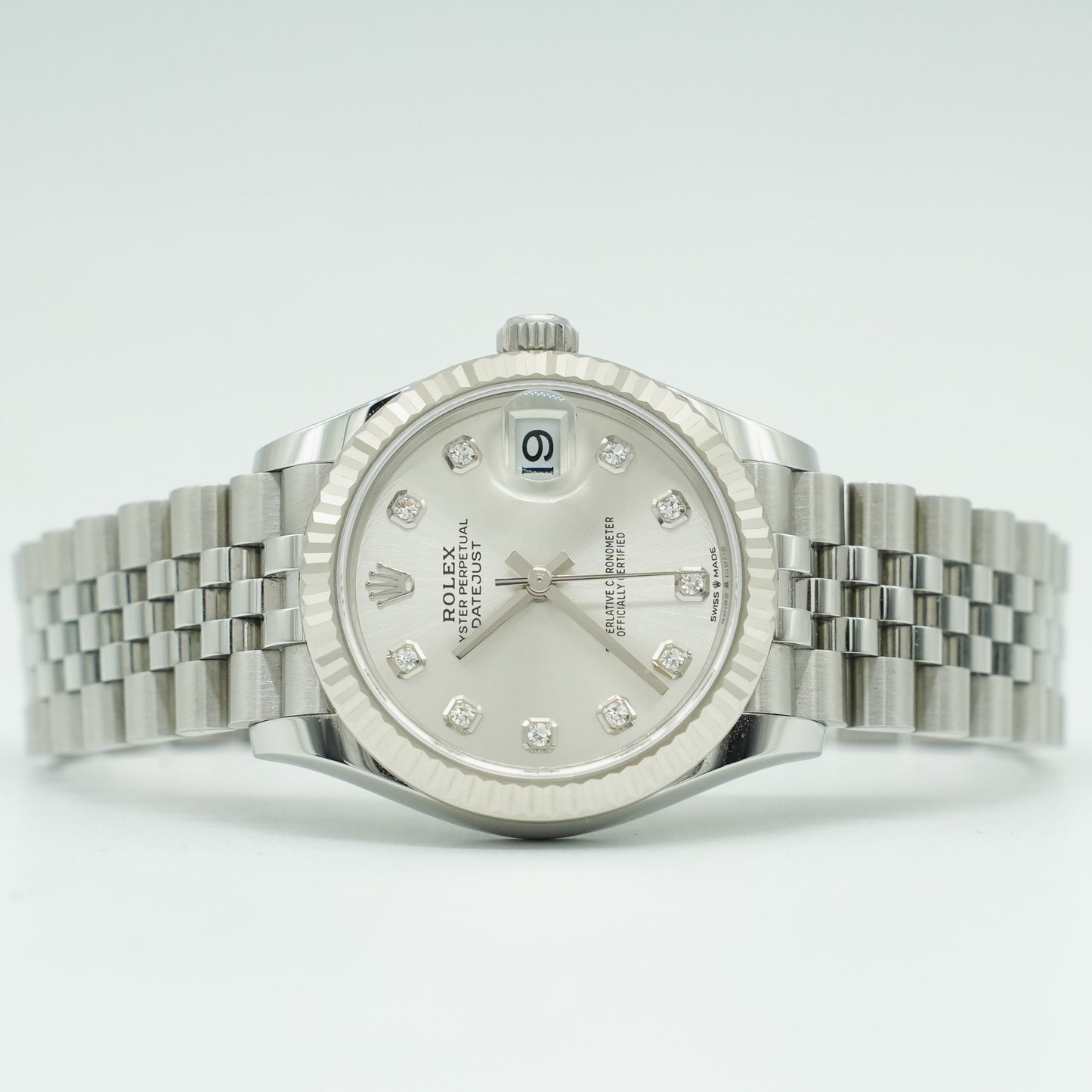 Rolex Datejust 31mm 278274 Steel & White Gold Silver Diamond Dial