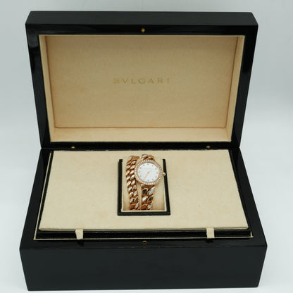 Bulgari Catene 18K Rose Gold Women's Watch 102171 with Box