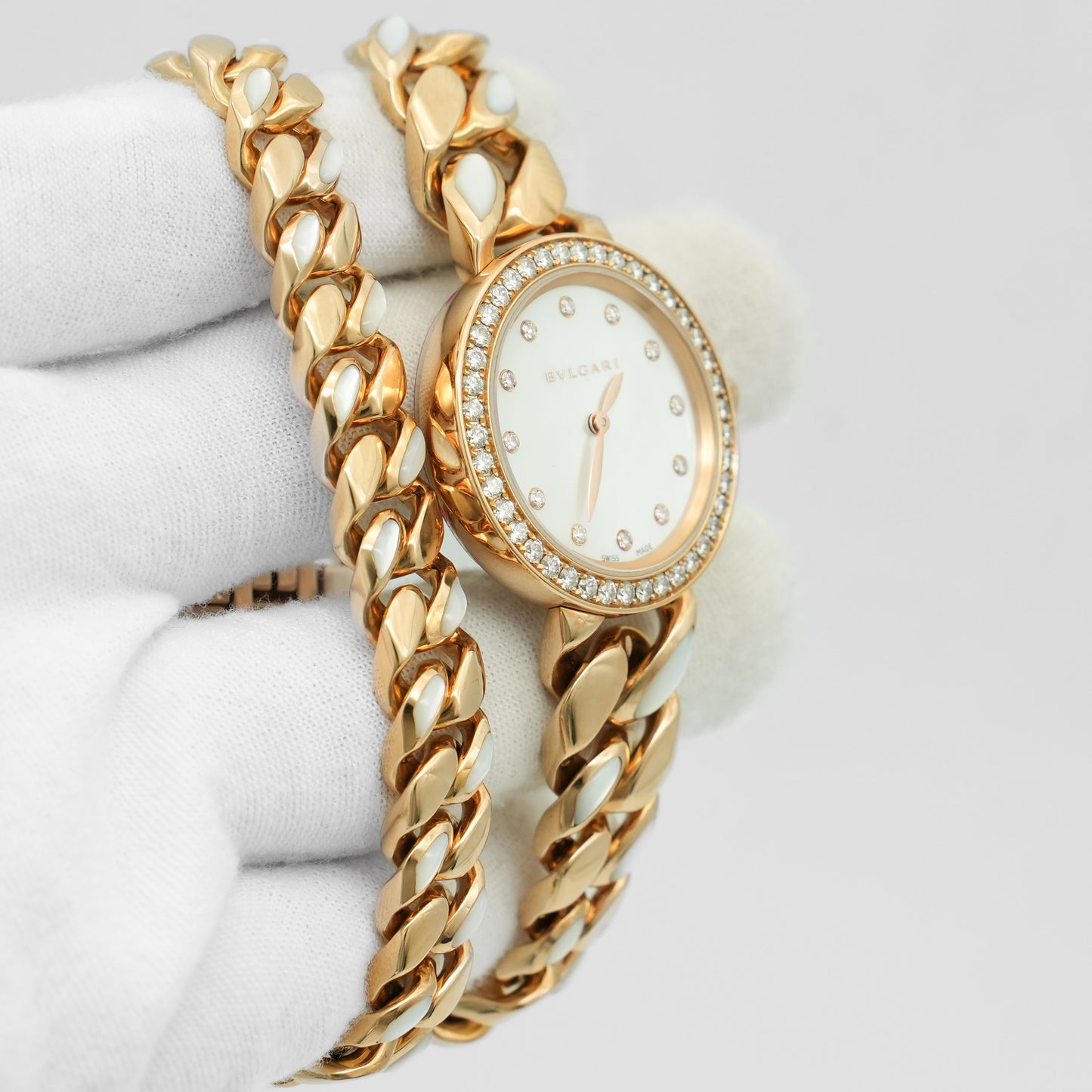 Bulgari Catene 18K Rose Gold Women's Watch 102171 with Box