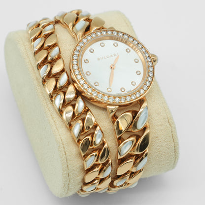 Bulgari Catene 18K Rose Gold Women's Watch 102171 with Box