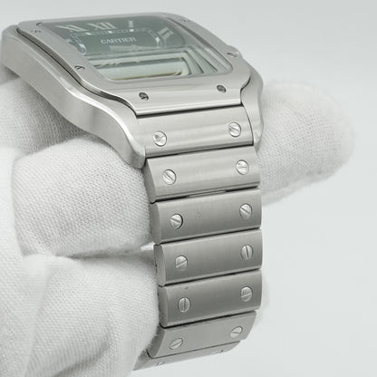 Cartier Santos de Cartier Large Green Dial Steel Watch WSSA0062 BP 2024