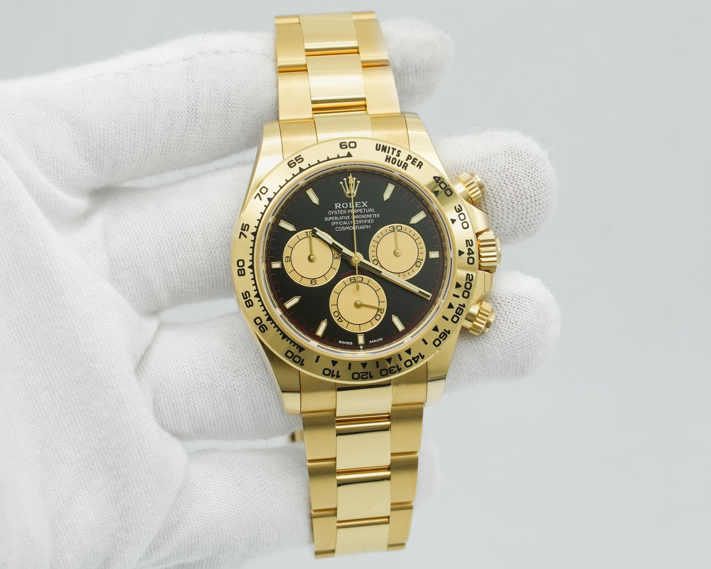 Rolex Daytona 40mm 126508 18K Yellow Gold Black Dial