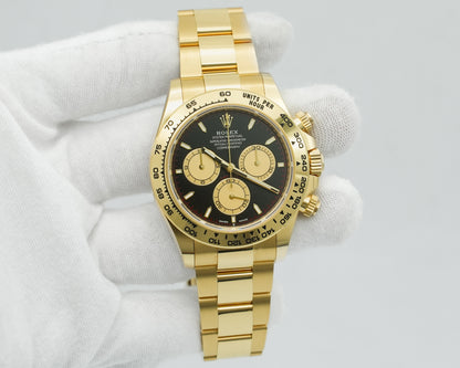 Rolex Daytona 40mm 126508 18K Yellow Gold Black Dial