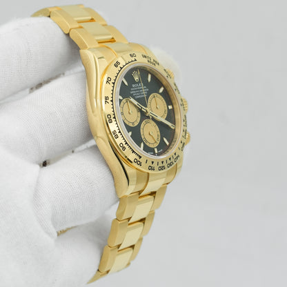 Rolex Daytona 40mm 126508 18K Yellow Gold Black Dial
