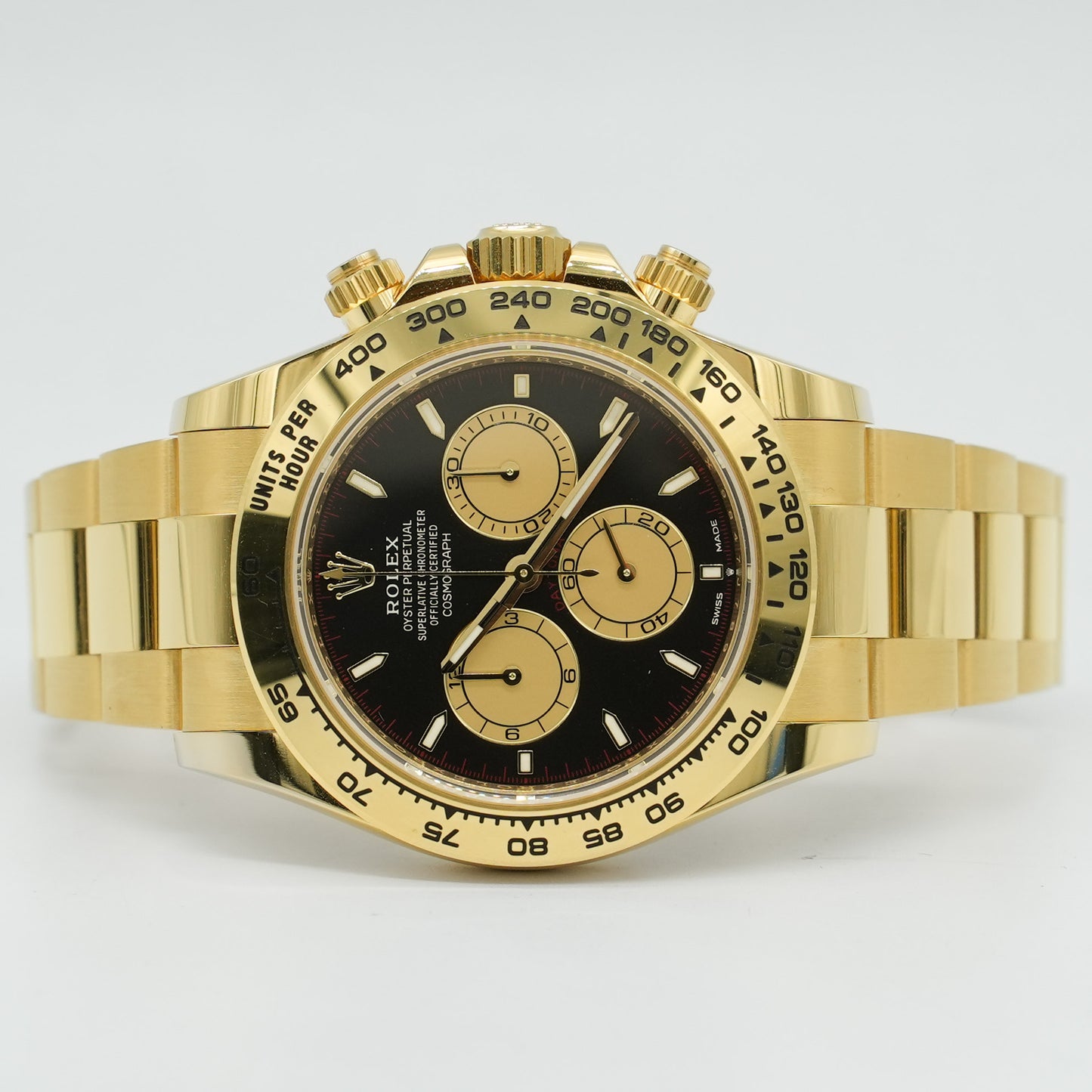Rolex Daytona 40mm 126508 18K Yellow Gold Black Dial
