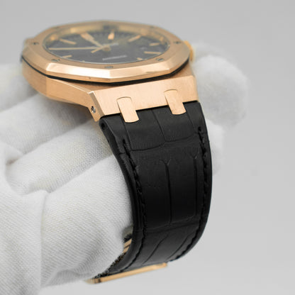Audemars Piguet 15400OR.OO.D002CR.01.A Royal Oak Black Dial 41mm Watch