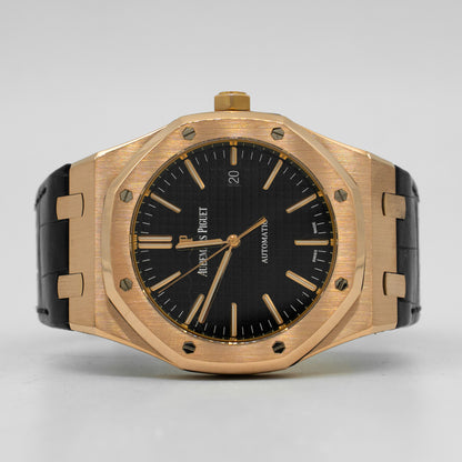 Audemars Piguet 15400OR.OO.D002CR.01.A Royal Oak Black Dial 41mm Watch