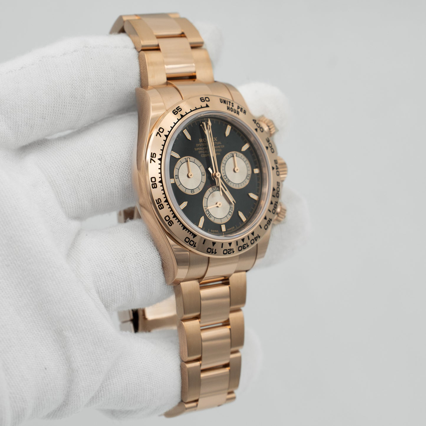 NEW 2025 Rolex Daytona 40mm 126505 Rose Gold Black Dial B&P