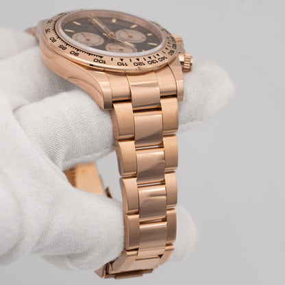 NEW 2025 Rolex Daytona 40mm 126505 Rose Gold Black Dial B&P