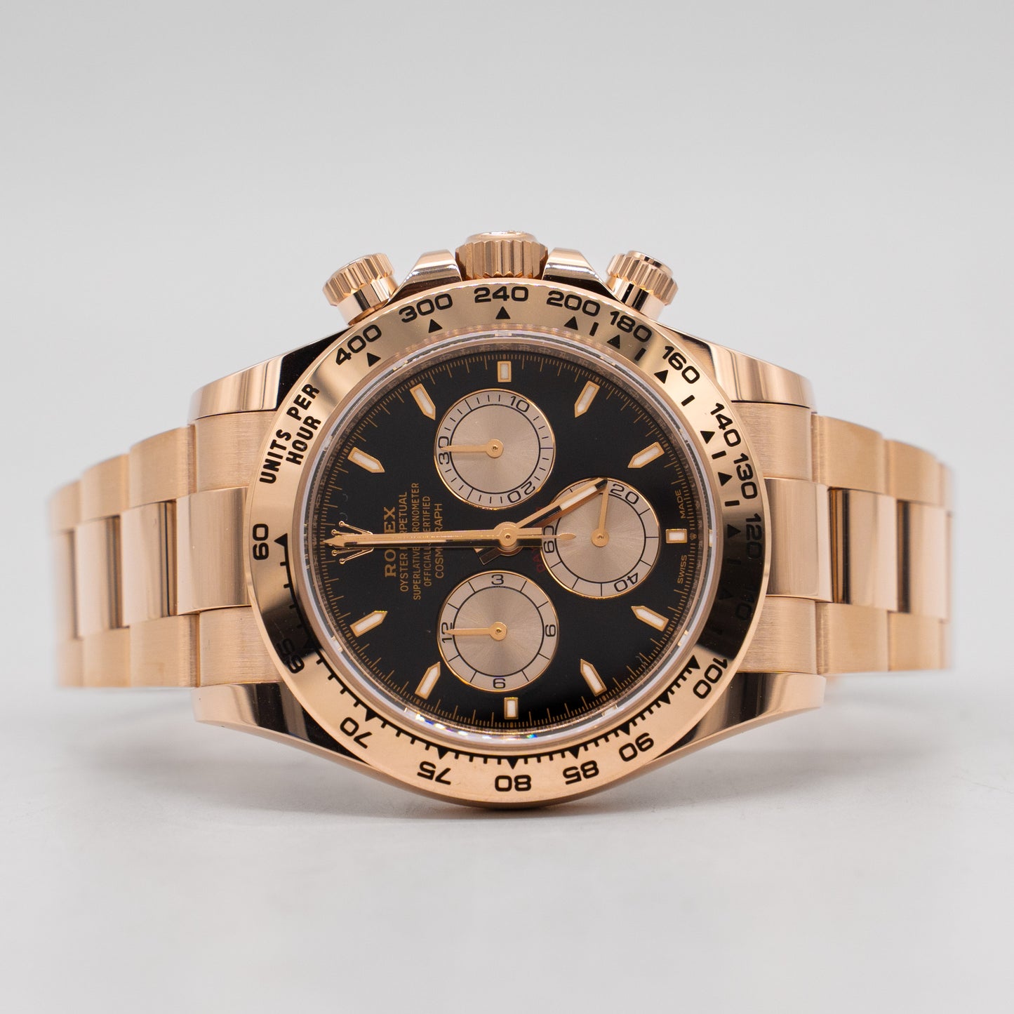 NEW 2025 Rolex Daytona 40mm 126505 Rose Gold Black Dial B&P