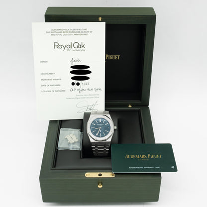Audemars Piguet Royal Oak "50th Anniversary" Blue Dial 39mm 16202ST.OO.1240ST.01