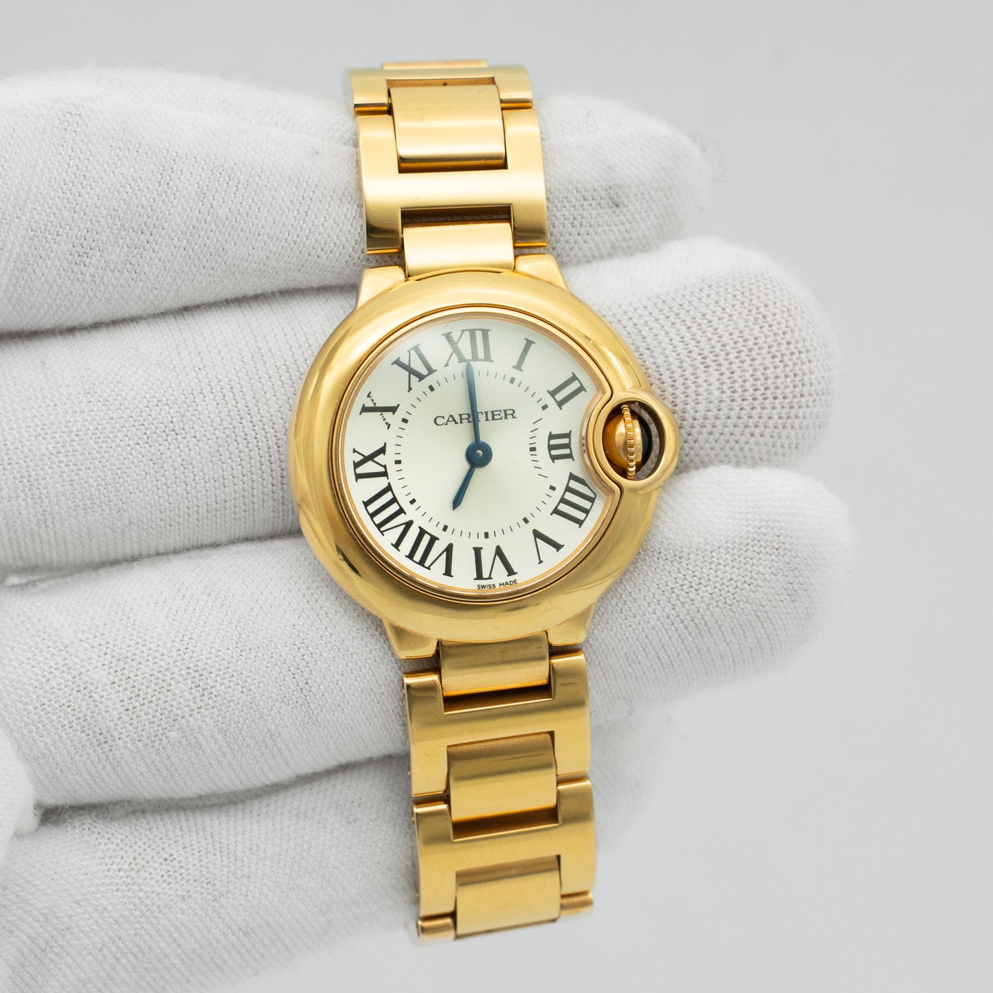 Cartier Ballon Bleu 28mm 18k Rose Gold Ladies Quartz Watch W69001Z2-3007