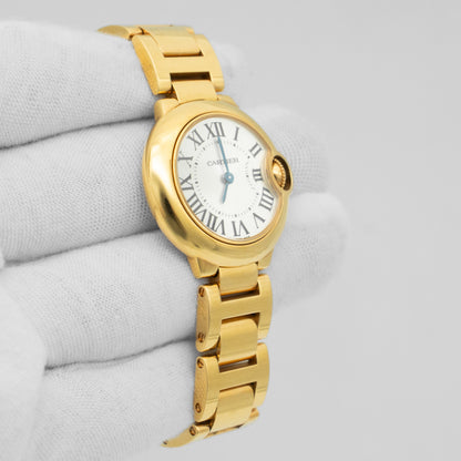 Cartier Ballon Bleu 28mm 18k Rose Gold Ladies Quartz Watch W69001Z2-3007