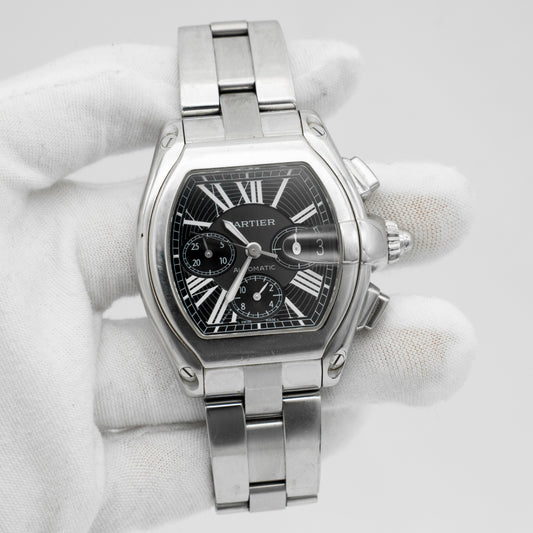 Cartier Roadster Chronograph 2618 Black Dial 43mm Automatic