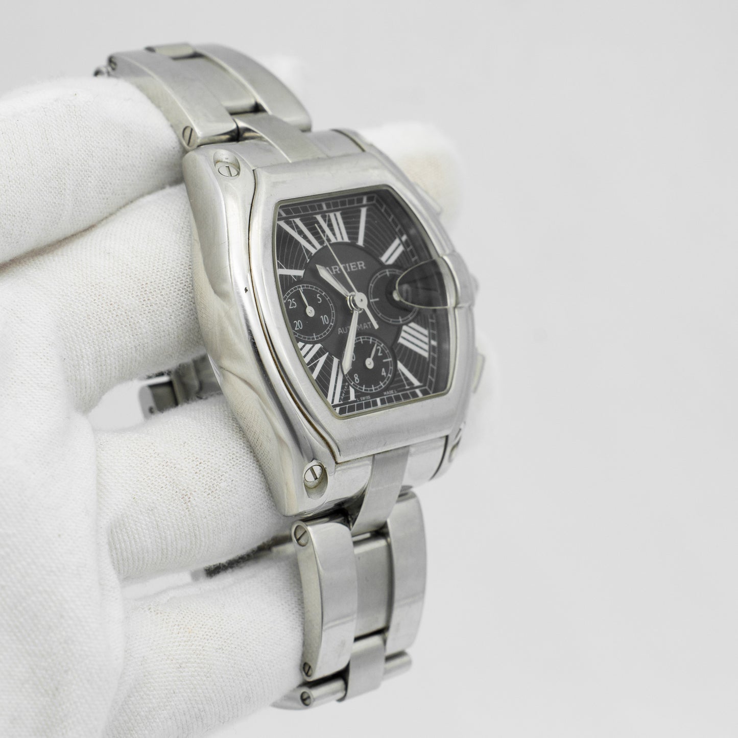Cartier Roadster Chronograph 2618 Black Dial 43mm Automatic