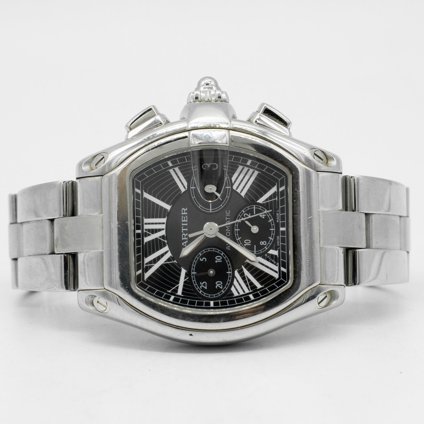 Cartier Roadster Chronograph 2618 Black Dial 43mm Automatic