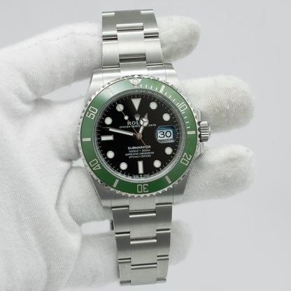 2025 Rolex Submariner Date Starbucks Green Bezel Black 41mm 126610LV B&P