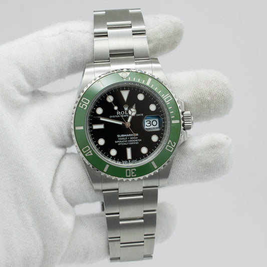 2025 Rolex Submariner Date Starbucks Green Bezel Black 41mm 126610LV B&P