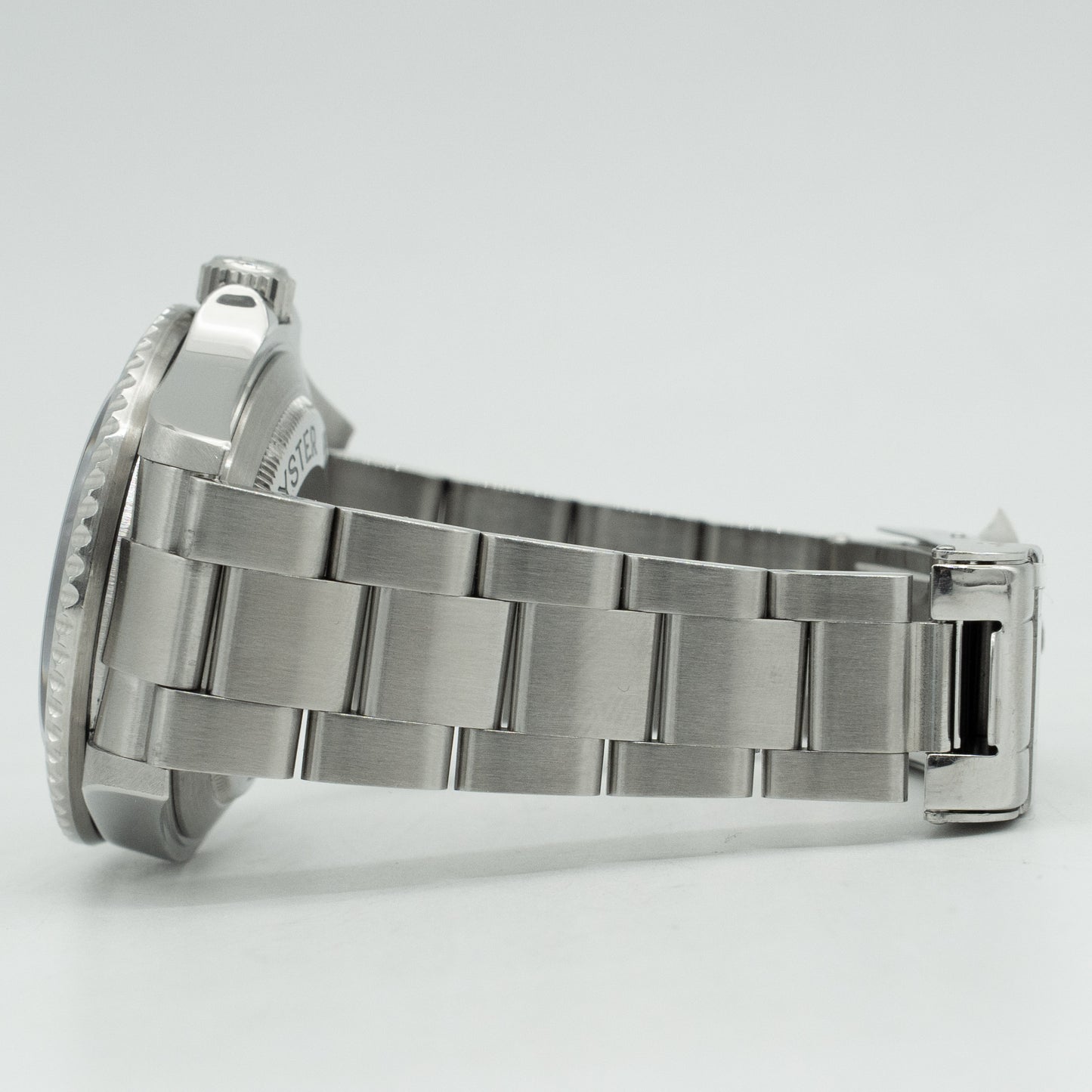 Rolex Sea-Dweller 16600 Silver Oyster Bracelet with Black Bezel B&P