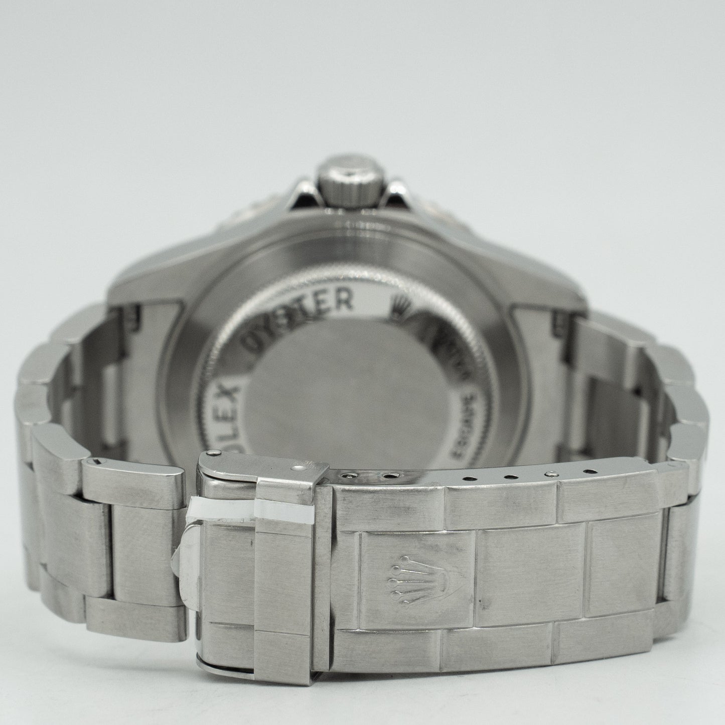 Rolex Sea-Dweller 16600 Silver Oyster Bracelet with Black Bezel B&P
