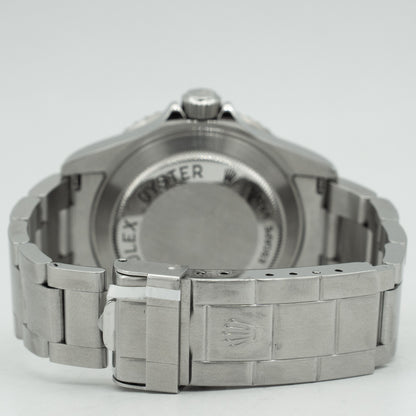 Rolex Sea-Dweller 16600 Silver Oyster Bracelet with Black Bezel B&P