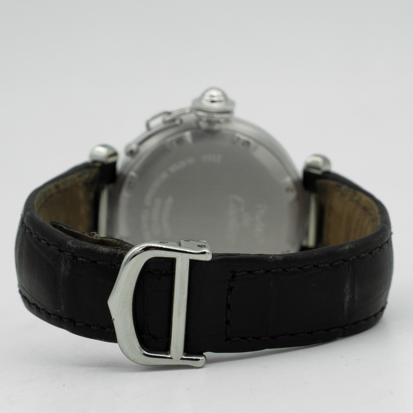 Pasha De Cartier Unisex Automatic Watch 2324 Black Dial Deployment Buckle