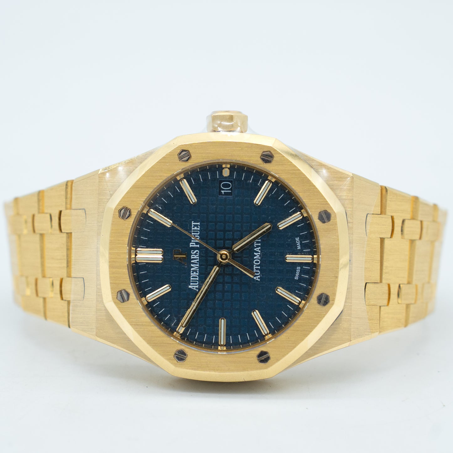 Audemars Piguet Royal Oak 15450BA Blue Dial 18K Yellow Gold