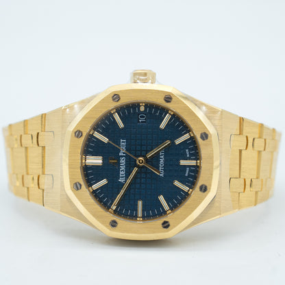 Audemars Piguet Royal Oak 15450BA Blue Dial 18K Yellow Gold