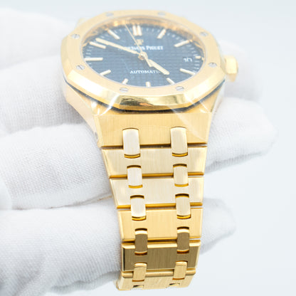 Audemars Piguet Royal Oak 15450BA Blue Dial 18K Yellow Gold