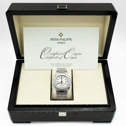 Patek Philippe Nautilus Steel White Dial Mens Watch 5980/1A-019 Box&Papers