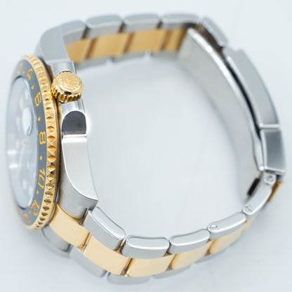 Rolex GMT-Master II Gold & Steel 116713LN Oyster Bracelet Black Dial