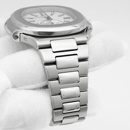 Patek Philippe Nautilus Steel White Dial Mens Watch 5980/1A-019 Box&Papers