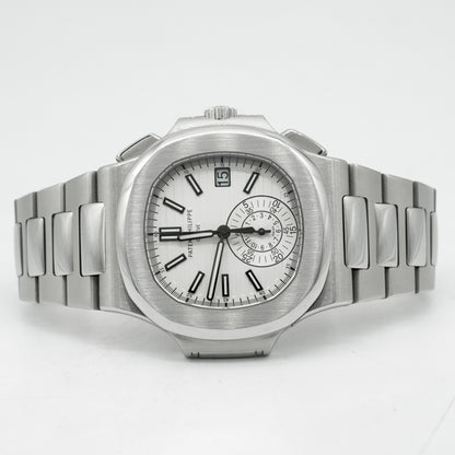 Patek Philippe Nautilus Steel White Dial Mens Watch 5980/1A-019 Box&Papers