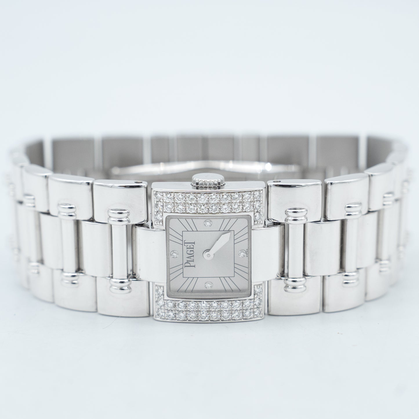 Piaget Dancer 18K Gold Bracelet Diamond Bezel Ladies Watch 50011 K83
