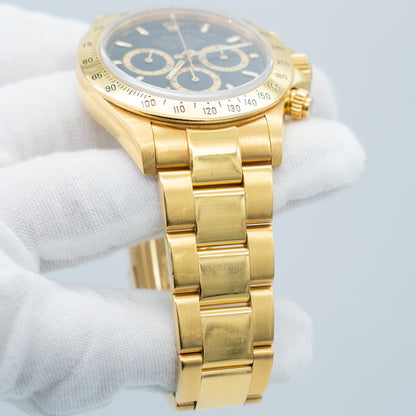 Rolex Daytona Yellow Gold Zenith Dial Mens Watch 16528