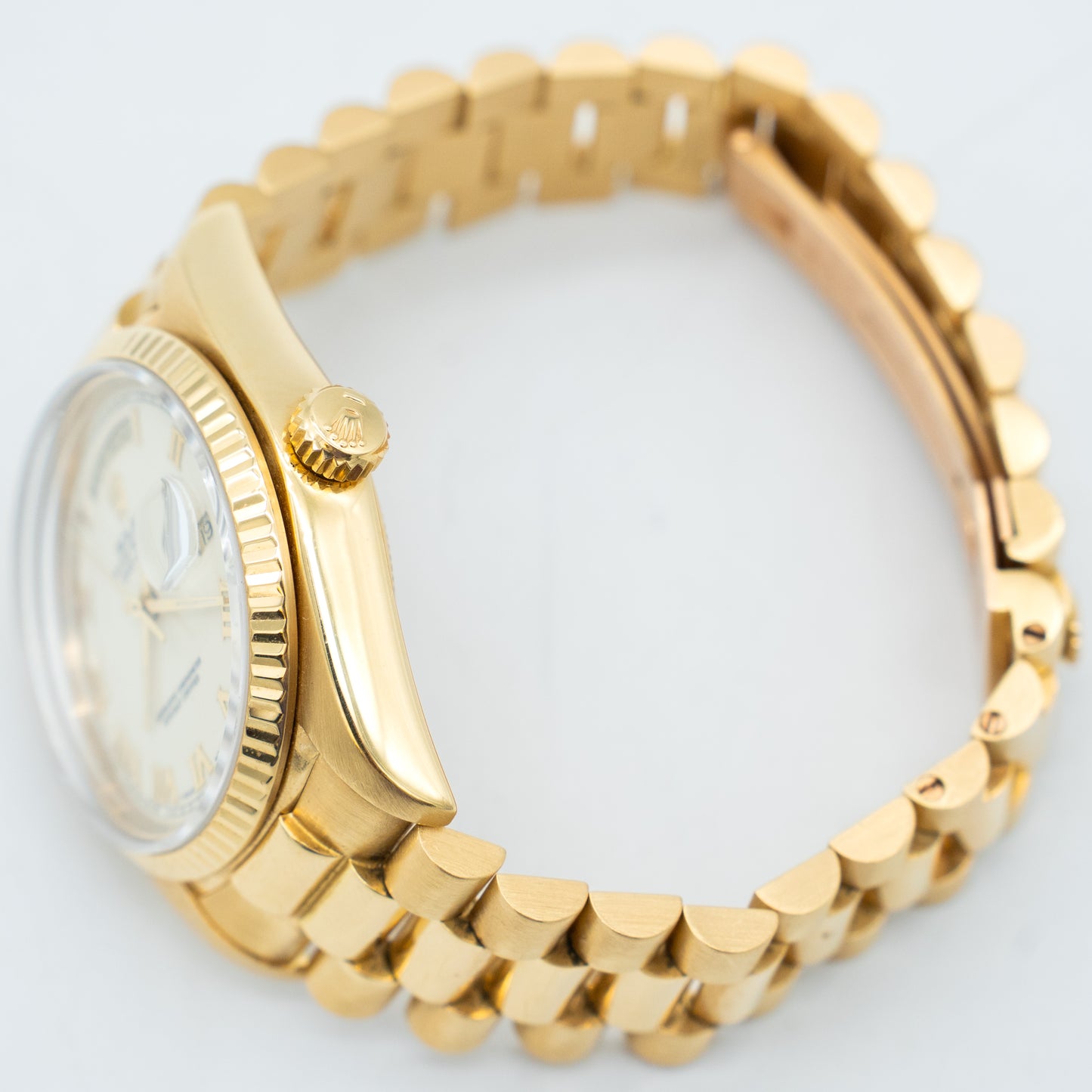 Rolex 18038 Day Date 18K Yellow Gold with Cream Dial 1981