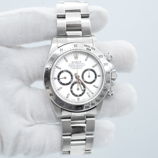 Rolex Daytona Zenith Stainless Steel Oyster Automatic White
