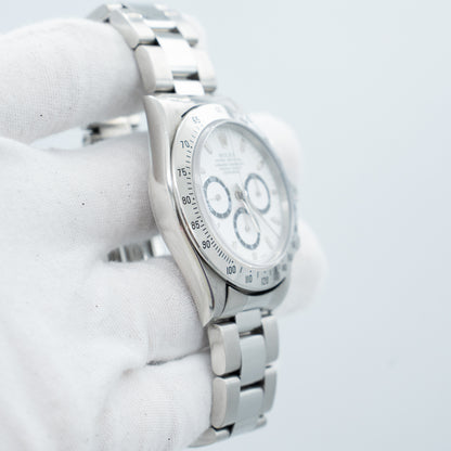 Rolex Daytona Zenith Stainless Steel Oyster Automatic White