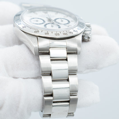 Rolex Daytona Zenith Stainless Steel Oyster Automatic White