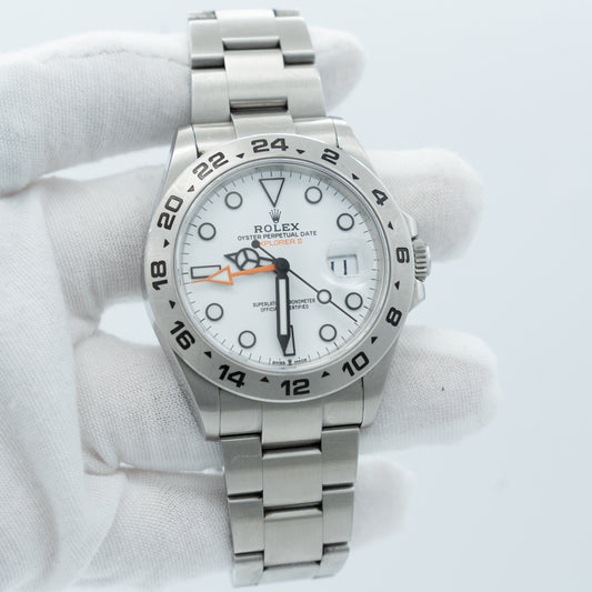 Rolex Explorer II Steel 42mm White Dial Ref: 226570