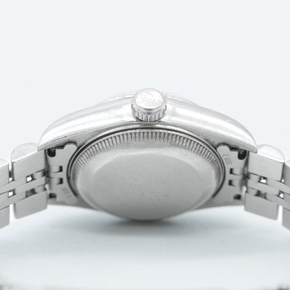 Rolex Datejust Steel White Gold Silver Diamond Dial Ladies Watch 79174