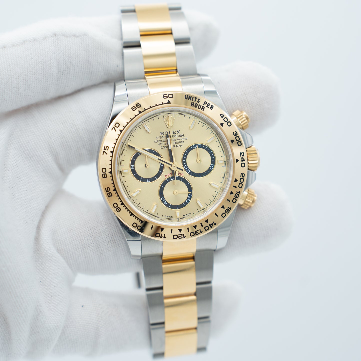 Rolex Daytona 40mm 126503 Two-Tone Champagne Dial Steel Yellow Gold