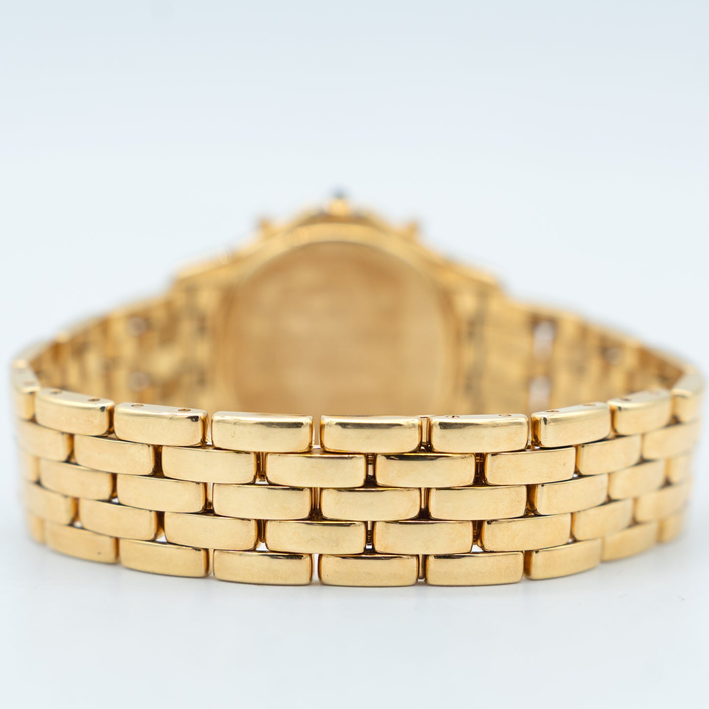 Cartier Cougar Chronograph 11621 Yellow Gold Silver Dial