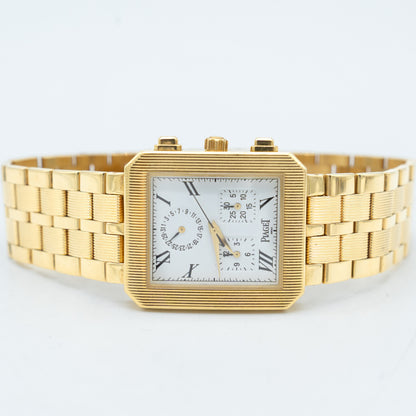 Piaget Protocole Chronograph 14254 m601d 18k Yellow Gold Bracelet
