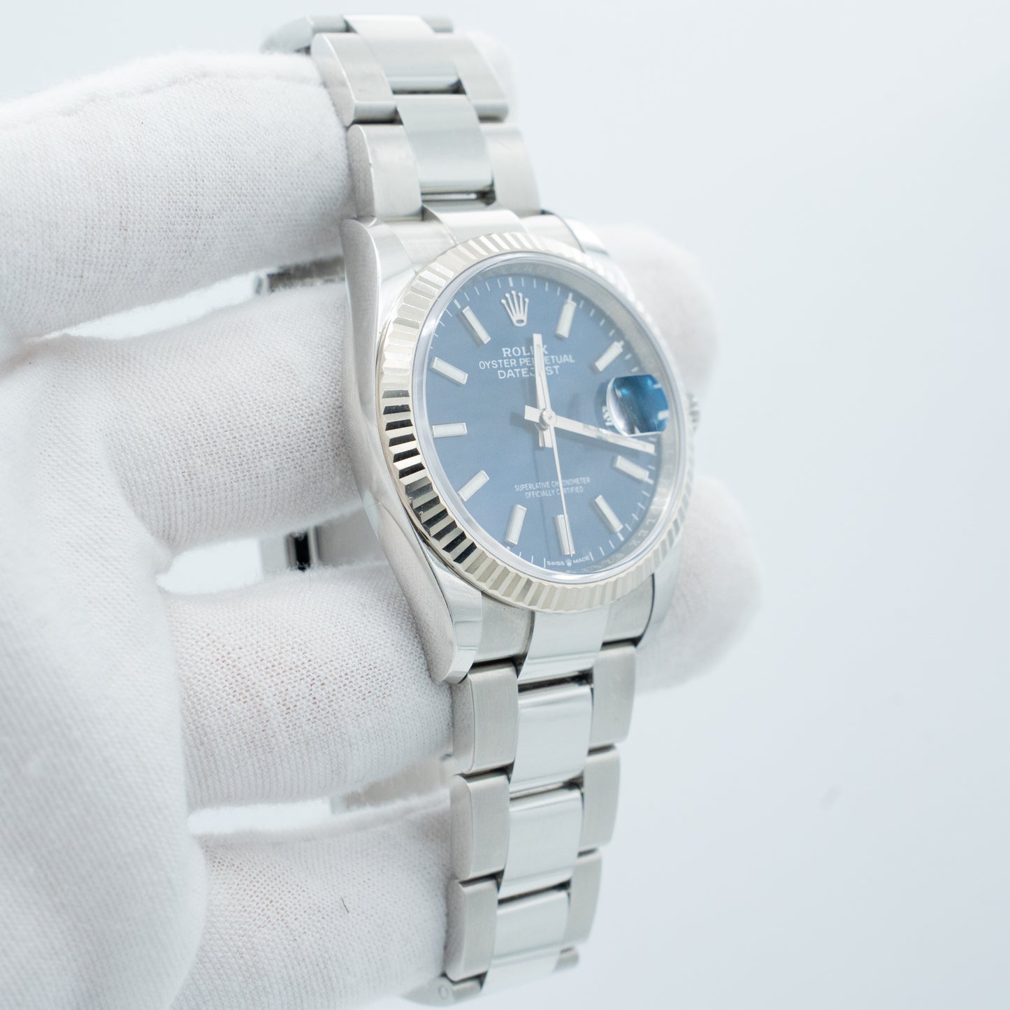 Rolex Datejust 36 Self-Winding Automatic Steel Date Blue Dial Mens 2023