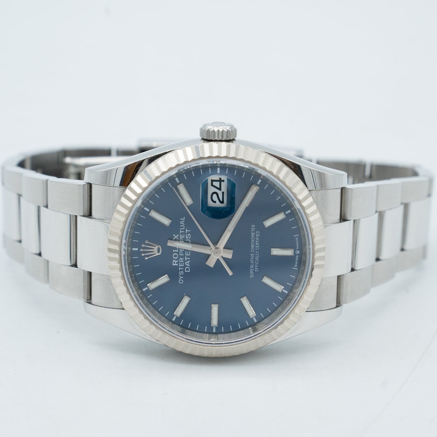 Rolex Datejust 36 Self-Winding Automatic Steel Date Blue Dial Mens 2023